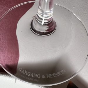 Incisione Bicchiere Gargano & Neisson