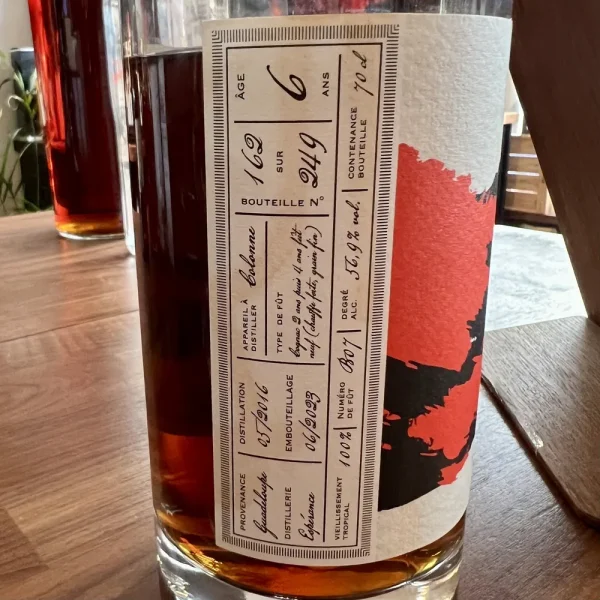 Excellence Rhum Guadeloupe Espérance B07 Etichetta