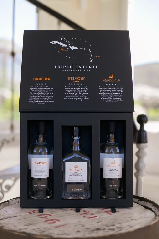 Cofanetto Rum Triple Entente Aperto