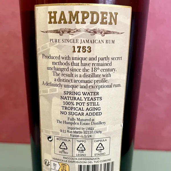 Hampden 1753 Etichetta Retro